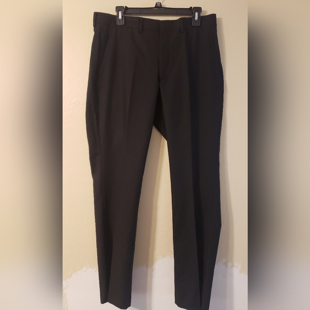 Men's Kenneth Cole Reaction 34×32 Black Formal/Office Pants/Slacks